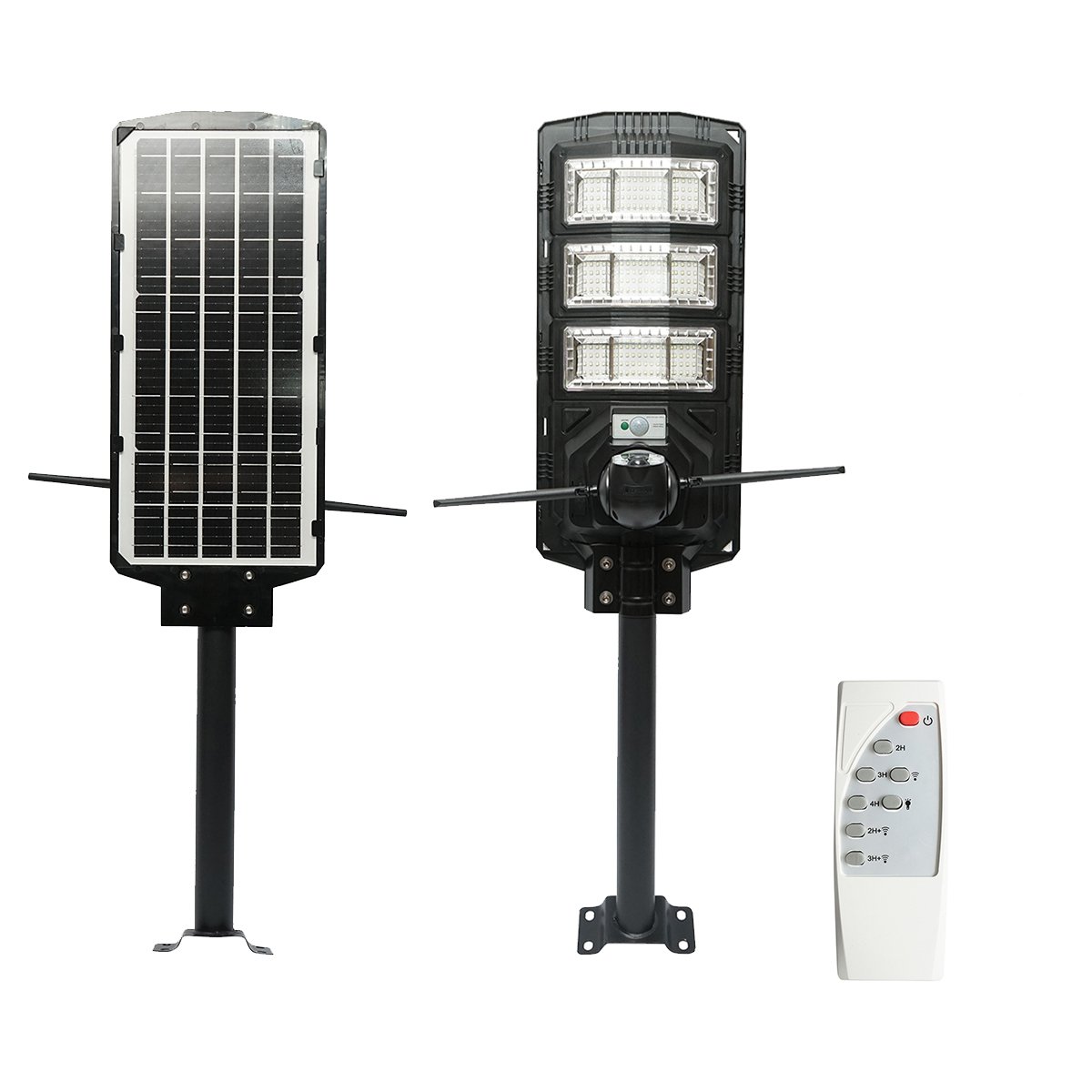 Lampa solara LED 450W, camera supraveghere Ai 4 MP, WIFI, sim 4G cu panou solar 24W, baterie LifePo4 18Ah, rotativa 360, night vision, detectie umana, aplicatie V380 Pro